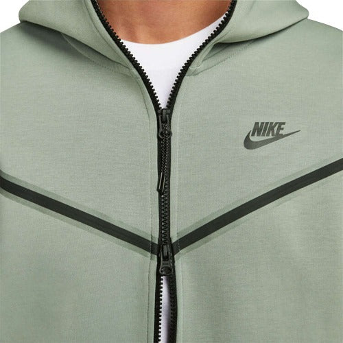 Nike Mens Sportswear Tech Fleece Full-Zip Hoodie - Green