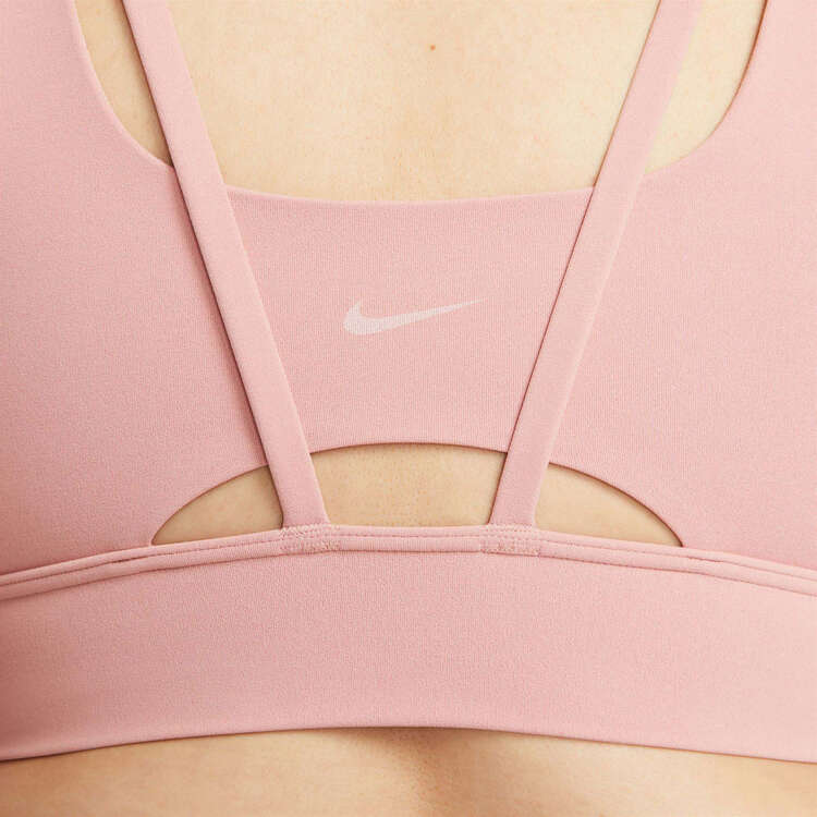 Nike Womens Alate Ellipse Dir-FIT Medium-Support Padded Longline Sports Bra - Pink