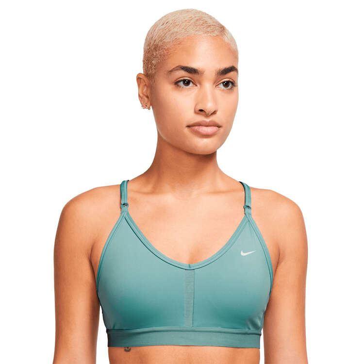 Nike Womens Dri-FIT Indy Padded Racerback Sports Bra - Green