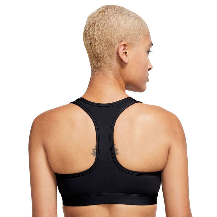 Nike Womens Dri-FIT Swoosh Medium Support Padded Sports Bra - Black