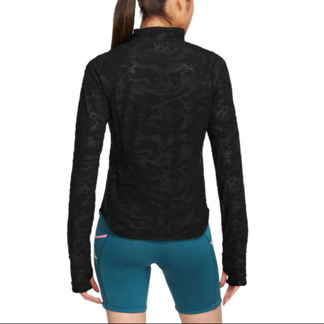 Nike Womens Trail 1/4 Zip Mid Layer Long Sleeve Top - Black