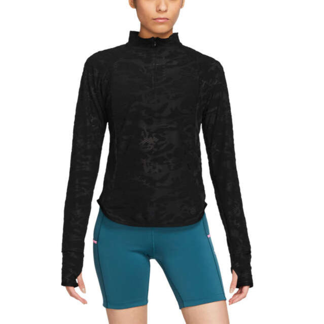 Nike Womens Trail 1/4 Zip Mid Layer Long Sleeve Top - Black