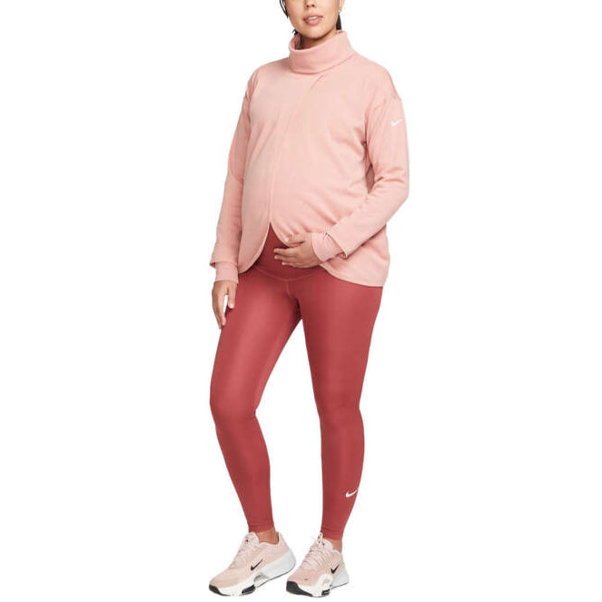 Nike Womens Dri-Fit Maternity Pullover - Pink