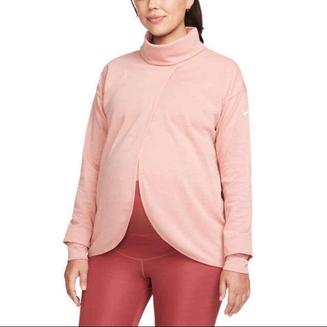 Nike Womens Dri-Fit Maternity Pullover - Pink