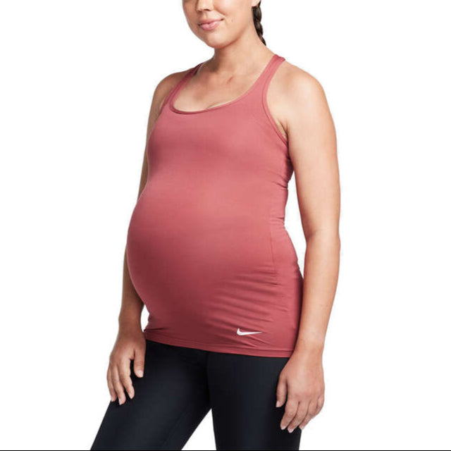 Nike Womens Maternity Tank - Burgundy