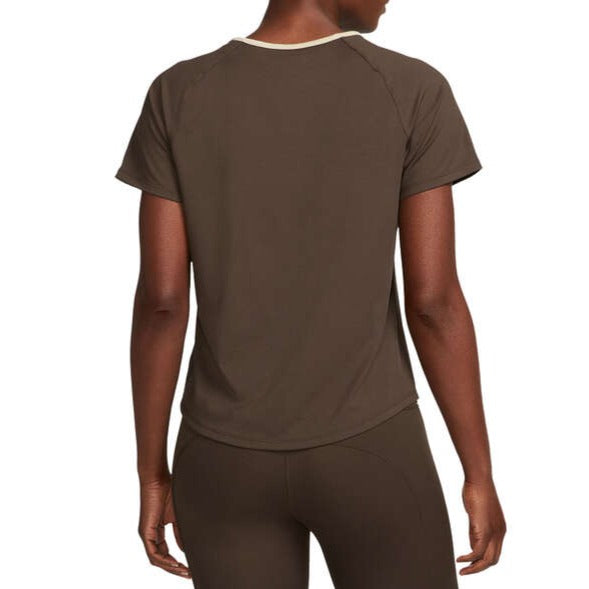 Nike Air Womens Dri-FIT Reflective Logo Tee - Brown