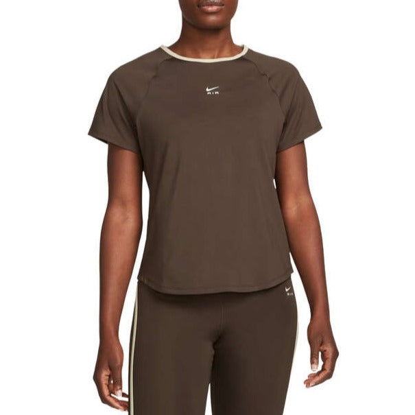 Nike Air Womens Dri-FIT Reflective Logo Tee - Brown