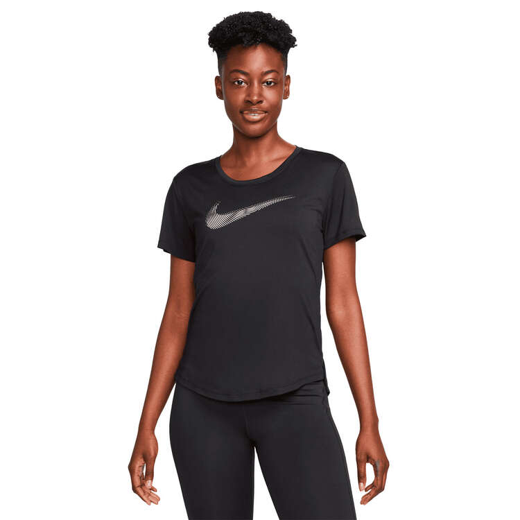 Nike Womens Swoosh Running Tee - Black