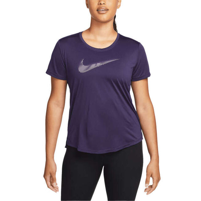 Nike Womens Swoosh Running Tee - Purple