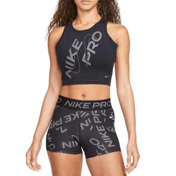 Nike Pro Womens Cropped Tank - Black