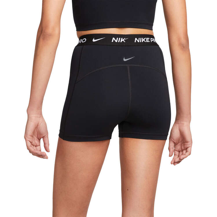 Nike Pro Womens Dri-FIT High-Rise 3 Inch Shorts - Black