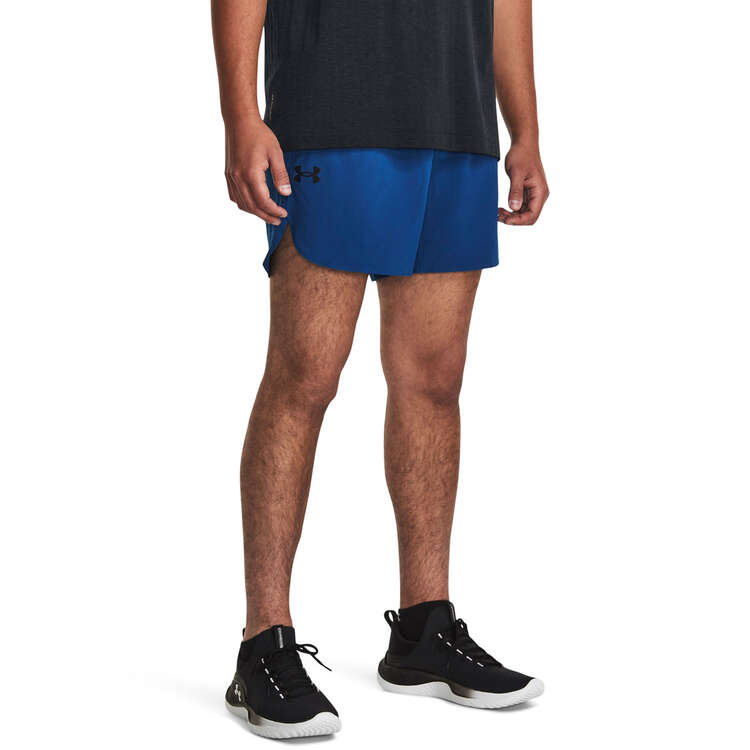 Under Armour Mens UA Peak Woven Polyester Blend Shorts - Blue