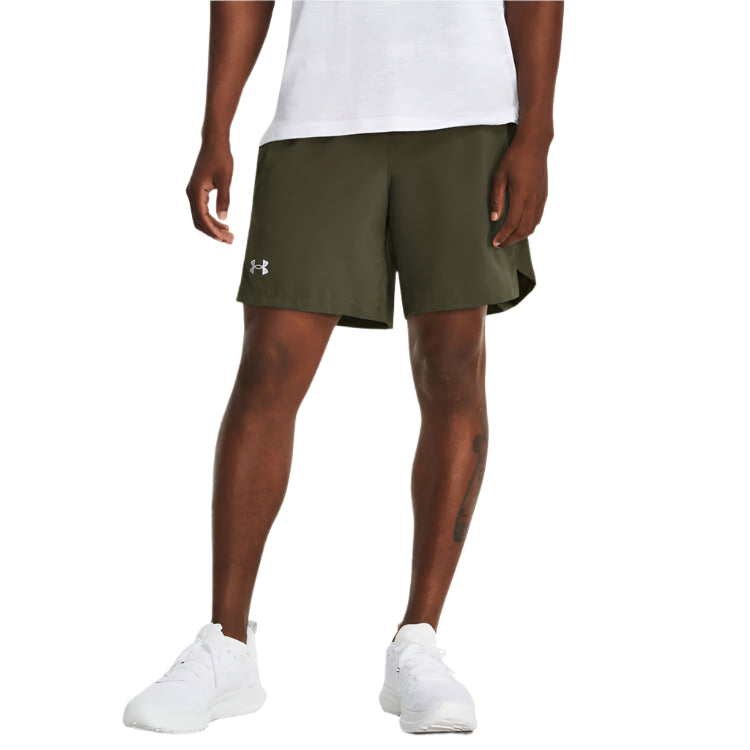 Under Armour Mens UA Launch 7-inch Polyester Running Shorts - Green