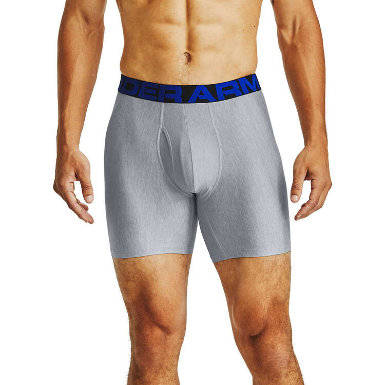 Under Armour Mens UA Tech 6-inch Underwear 2 Pack - Blue