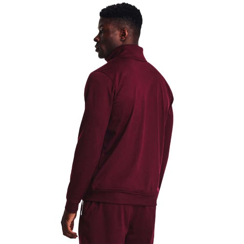 Under Armour Mens Sportstyle Tricot Jacket - Maroon