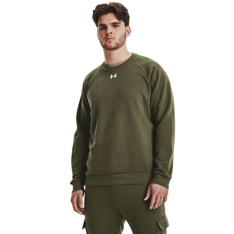 Under Armour Mens UA Rival Fleece Crew - Green