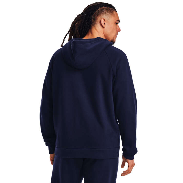 Under Armour Mens Rival Fleece Full-Zip Hoodie - Navy