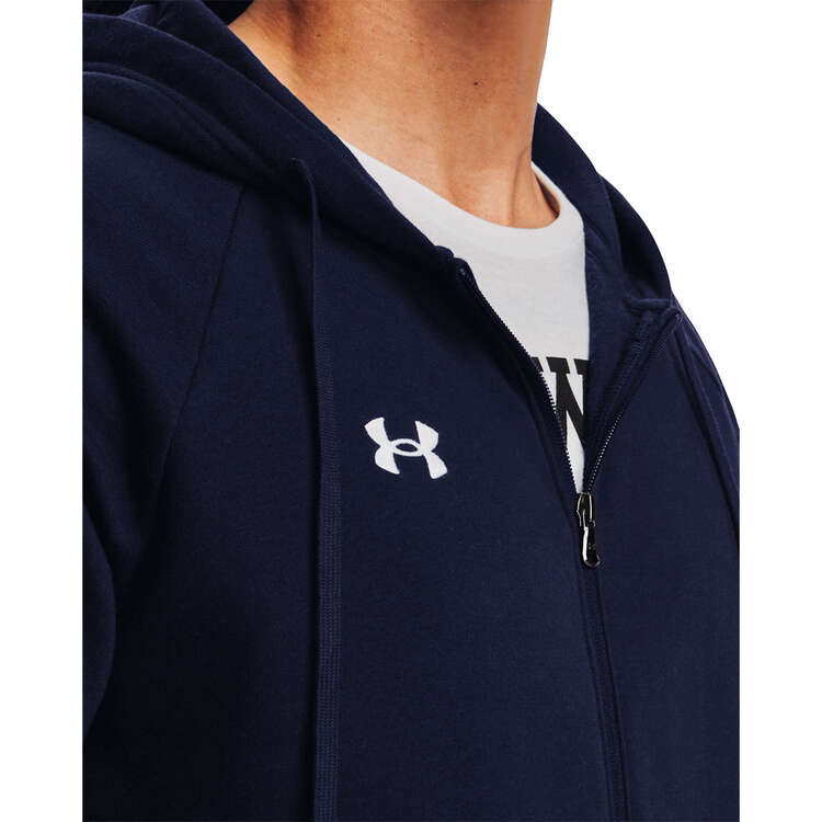 Under Armour Mens Rival Fleece Full-Zip Hoodie - Navy