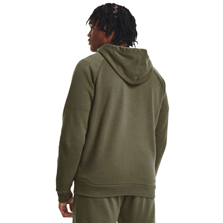 Under Armour Mens Rival Fleece Full-Zip Hoodie - Green