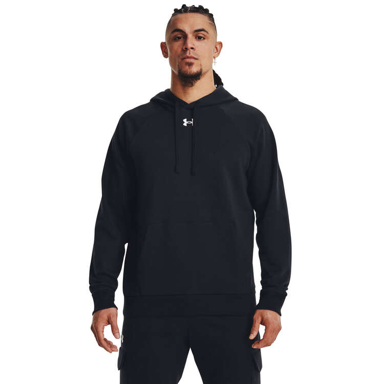 Under Armour Mens UA Rival Fleece Pullover Hoodie - Black