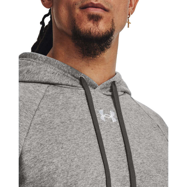 Under Armour Mens UA Rival Fleece Pullover Hoodie - Grey