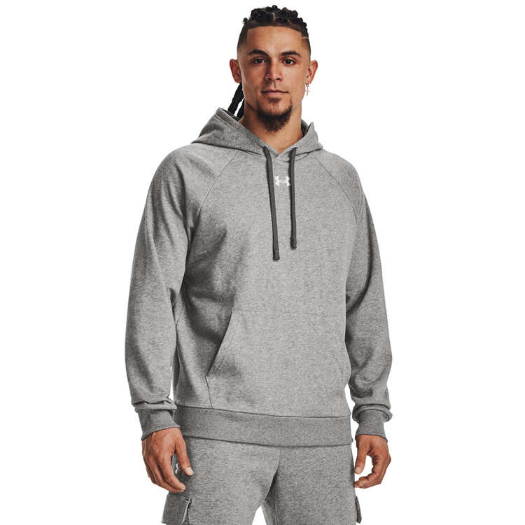 Under Armour Mens UA Rival Fleece Pullover Hoodie - Grey