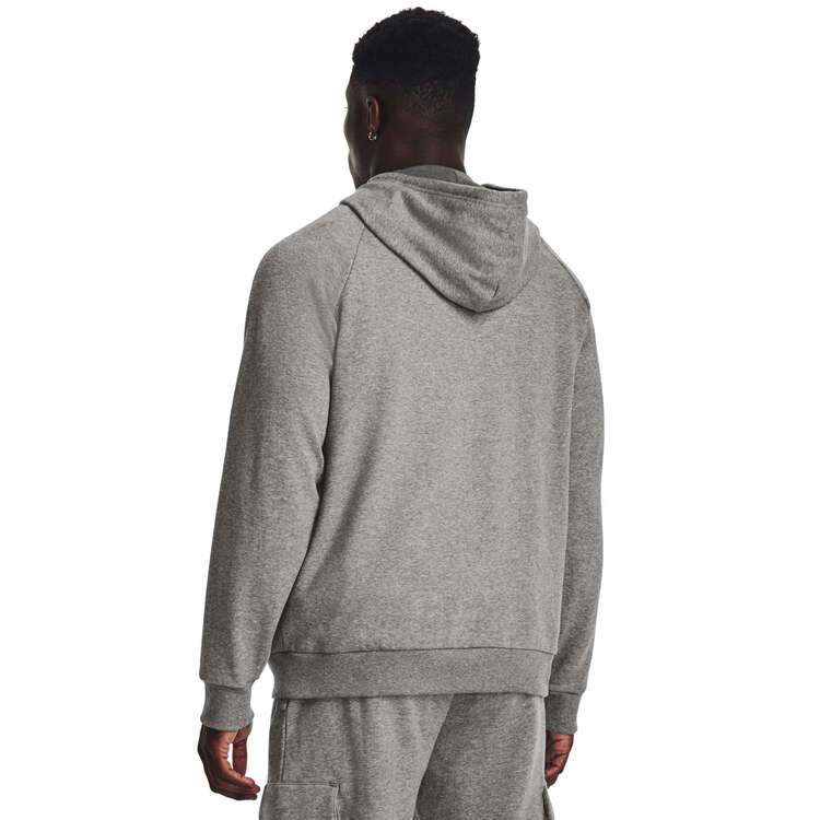 Under Armour Mens Rival Fleece Big Logo Hoodie - Grey