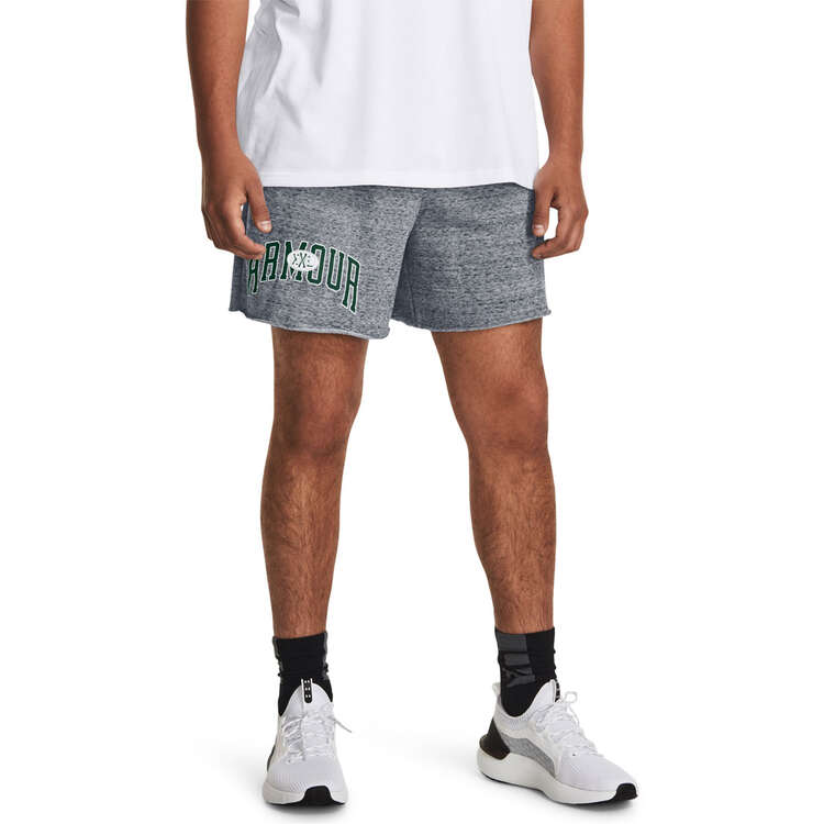 Under Armour Cotton UA Rival Terry 6-inch Shorts - Grey