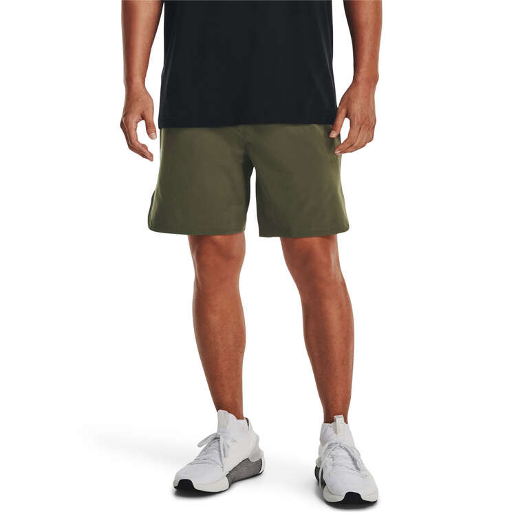 Under Armour Mens UA Peak Woven Polyester Blend Shorts - Green