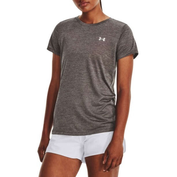 Under Armour Womens Ultra-Soft Tech Twist Tee - Grey