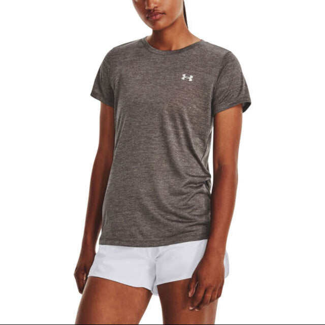 Under Armour Womens Ultra-Soft Tech Twist Tee - Grey