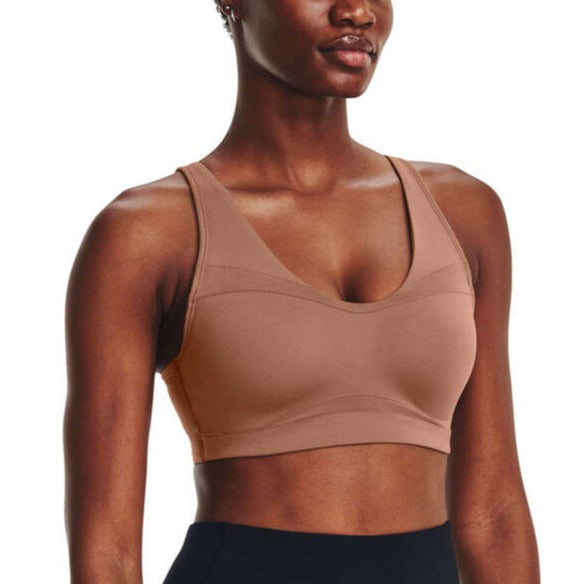 Under Armour Womens Adjustable SmartForm Evolution Mid Sports Bra - Brown