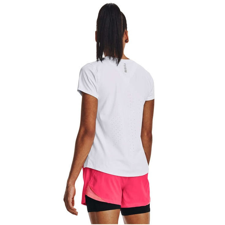 Under Armour Womens Sweat Wicking Iso-Chill Laser Tee - White