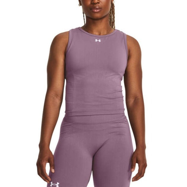 Under Armour Womens Knit UA Train Seamless Tank - Purple