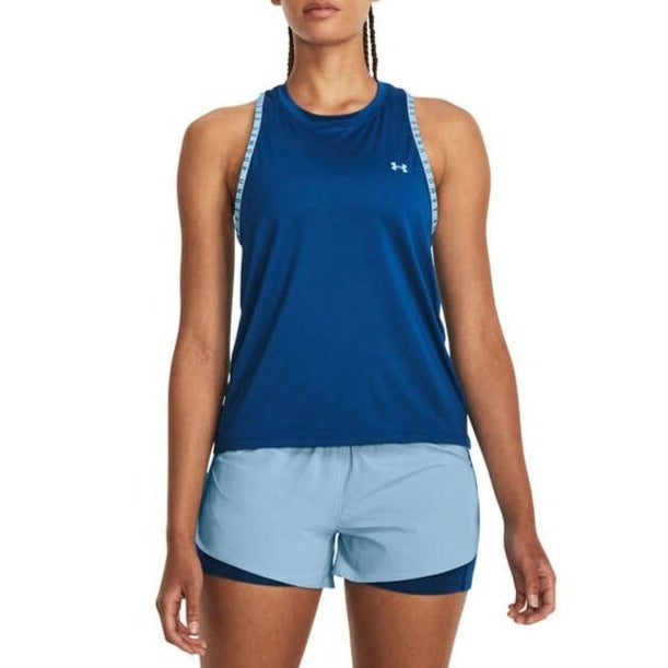 Under Armour Womens T-back Knockout Novelty Tank - Blue