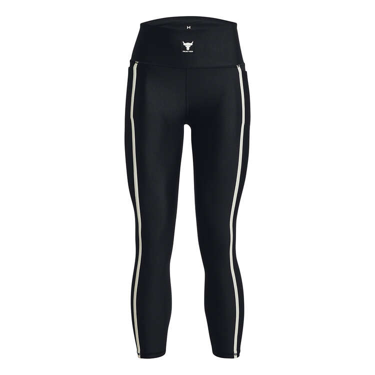 Under Armour Womens High Rise Project Rock All Train HeatGear Ankle Tights - Black