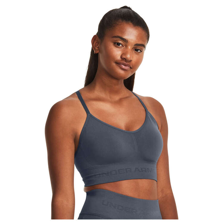 Under Armour Womens Train Seamless Low Support Long Sports Bra - Grey