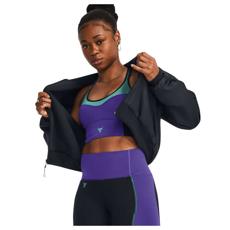 Under Armour Womens Project Rock Bomber Jacket - Black