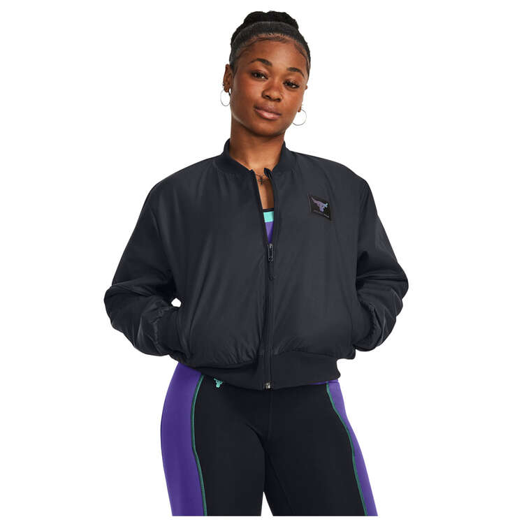 Under Armour Womens Project Rock Bomber Jacket - Black