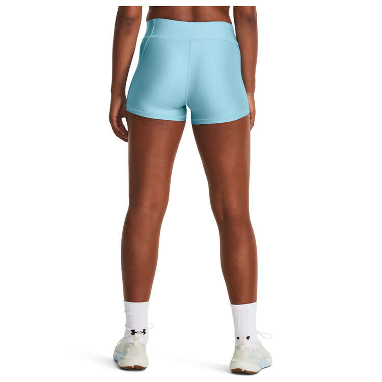 Under Armour Womens Heatgear Mid-Rise Shorty Training Shorts - Blue