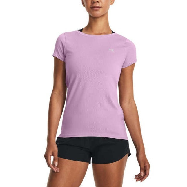 Under Armour Womens Soft HeatGear Armour Tee - Purple