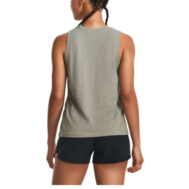 Under Armour Womens Cotton Blend Live Sportstyle Training Tank - Green