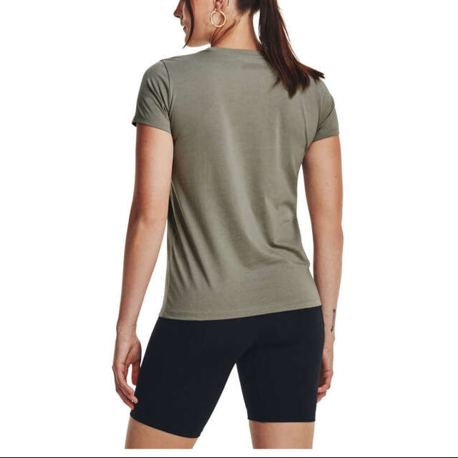 Under Armour Womens Super-Soft Sportstyle Logo Tee - Green