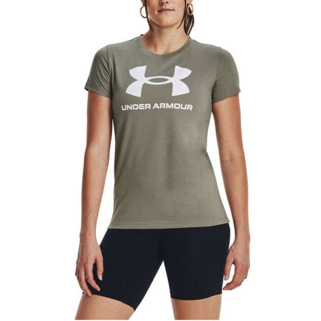 Under Armour Womens Super-Soft Sportstyle Logo Tee - Green