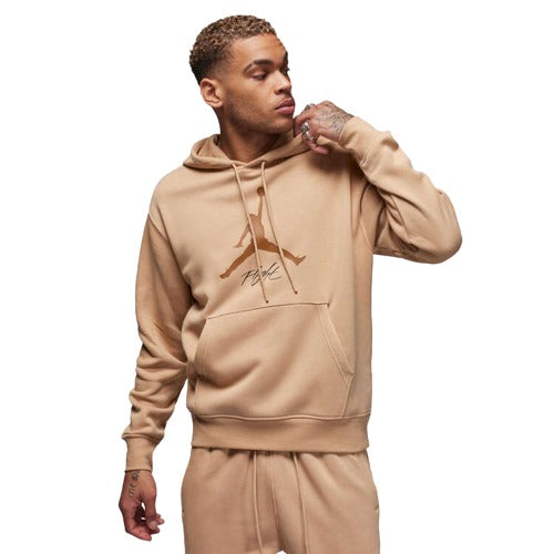 Jordan Mens Essentials Fleece Hoodie - Beige