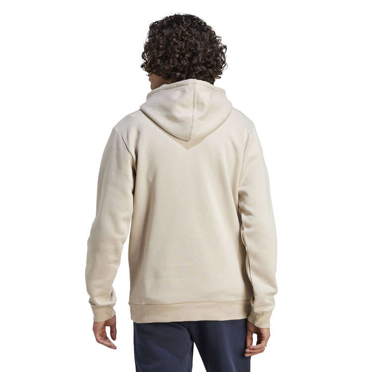 adidas Mens Big Logo Fleece Pullover Hoodie - Beige