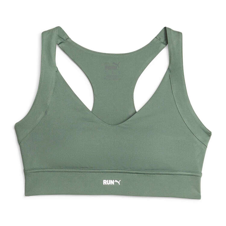 Puma Womens DryCELL Run High Impact Sports Bra - Green