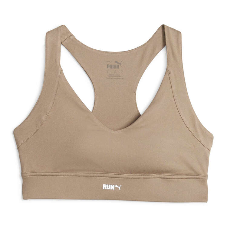 Puma Womens DryCELL Run High Impact Sports Bra - Tan