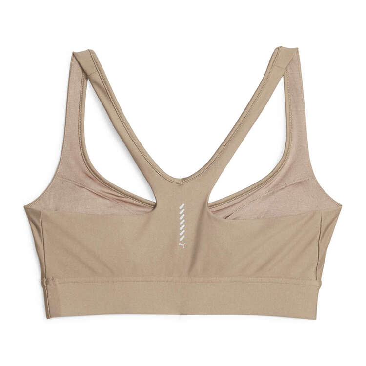 Puma Womens DryCELL Run Mid Impact Sports Bra - Tan