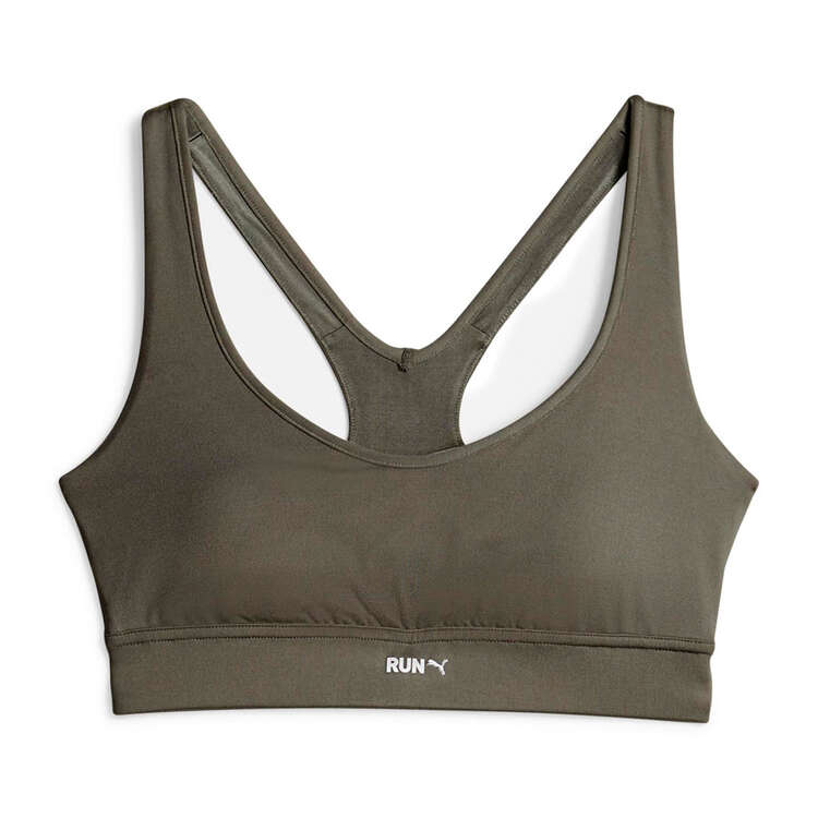 Puma Womens DryCELL Run Mid Impact Sports Bra - Brown